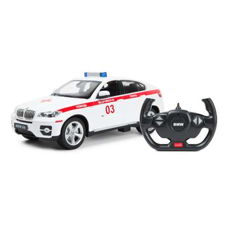 Машина Rastar РУ 1:14 BMW X6 Ambulance Белая 31400A