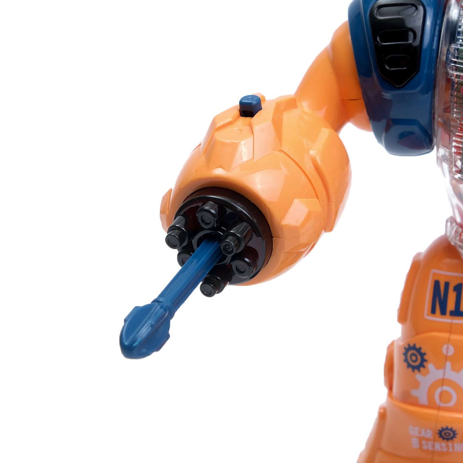 Робот IQ BOT «Шестерёнка» свет звук оранжевый - фото 5