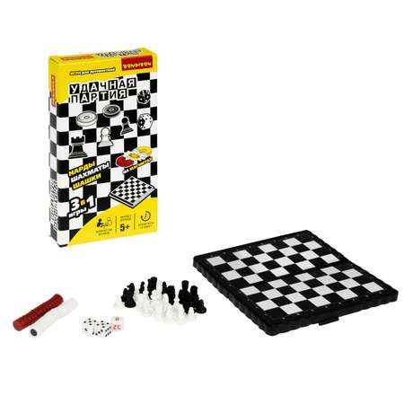 Игра Bondibon Нарды шашки шахматы ВВ0686