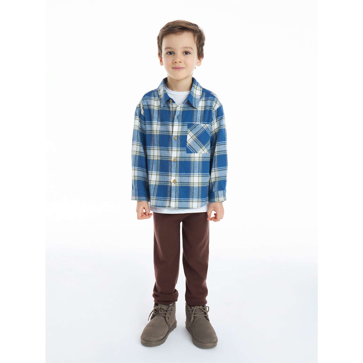 Рубашка Totti Kids AW23TKB035/Рубашка детская/Синий - фото 1