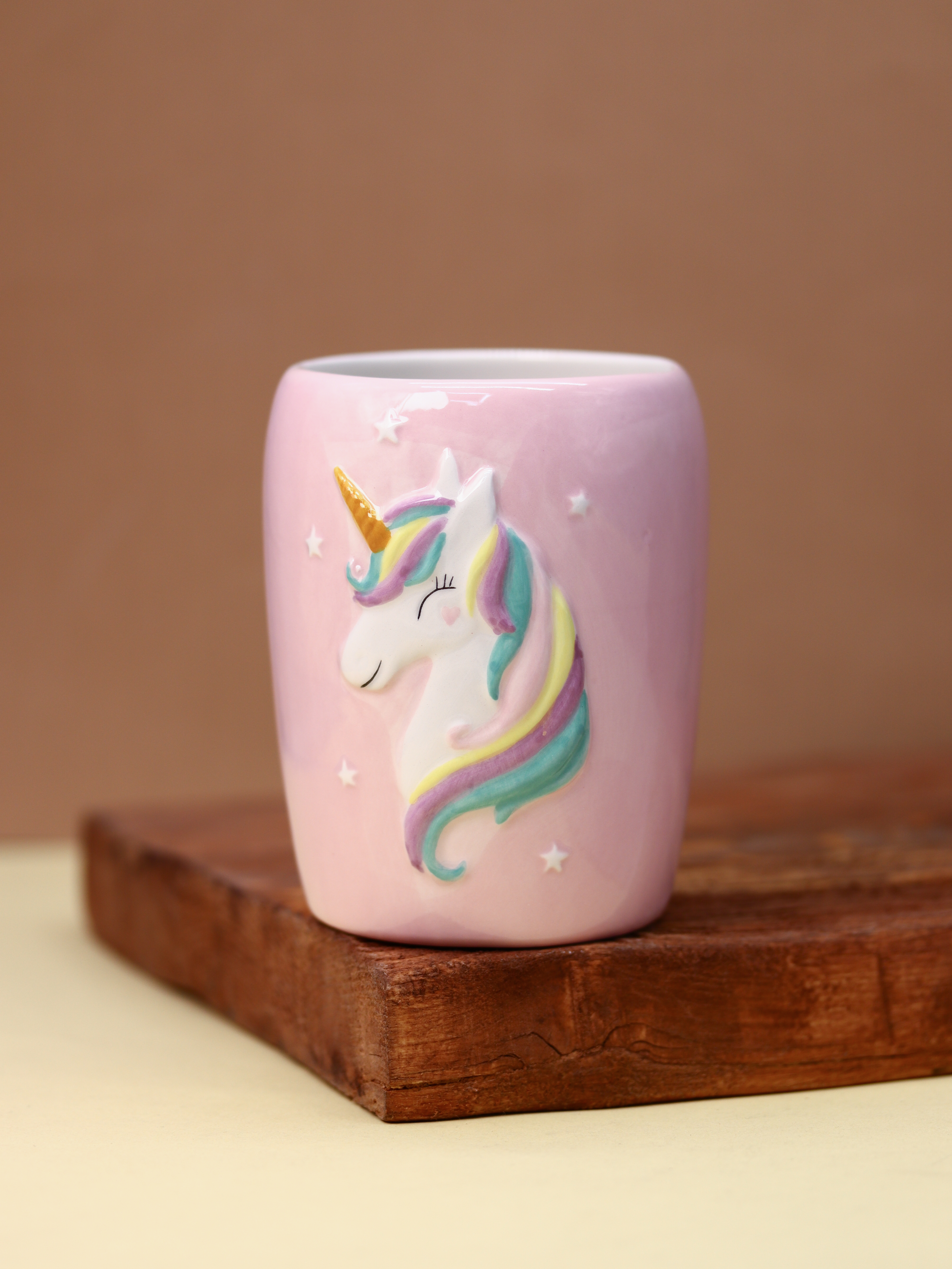 Стакан керамический iLikeGift Unicorn для зубных щеток - фото 5