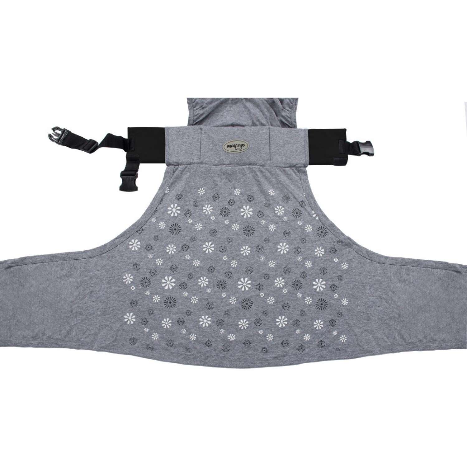 Слинг-шарф SEVIBEBE с функцией поддержки спины родителя для деток весом 3-12 кг - фото 6