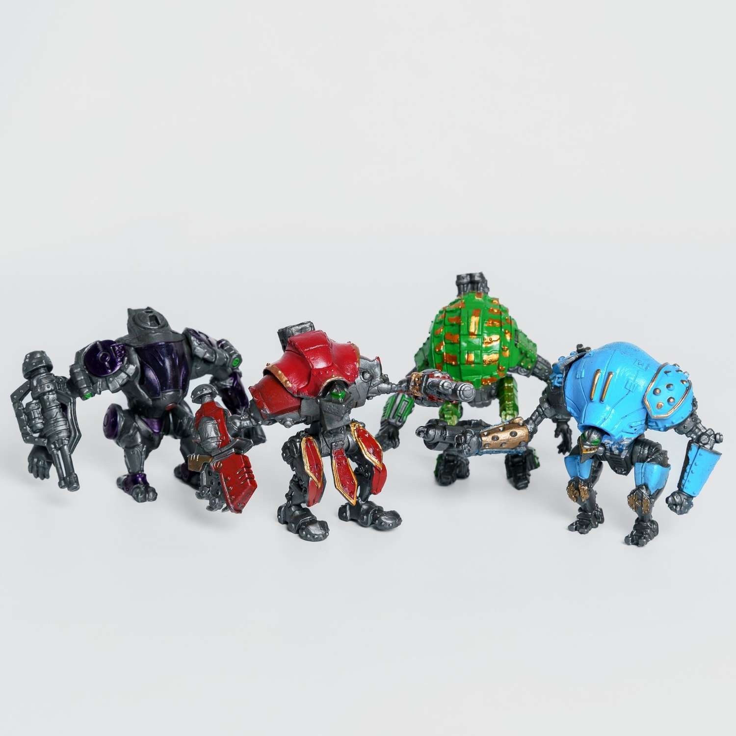 Роботы CyberCode 2 фигурки игрушки для детей развивающие пластиковые коллекционные интересные. 8см - фото 4