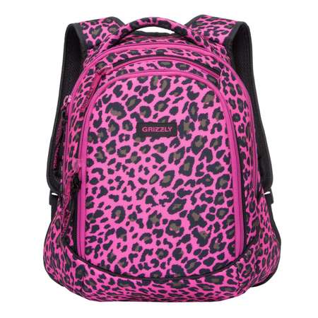 Рюкзак Grizzly для девочки леопард
