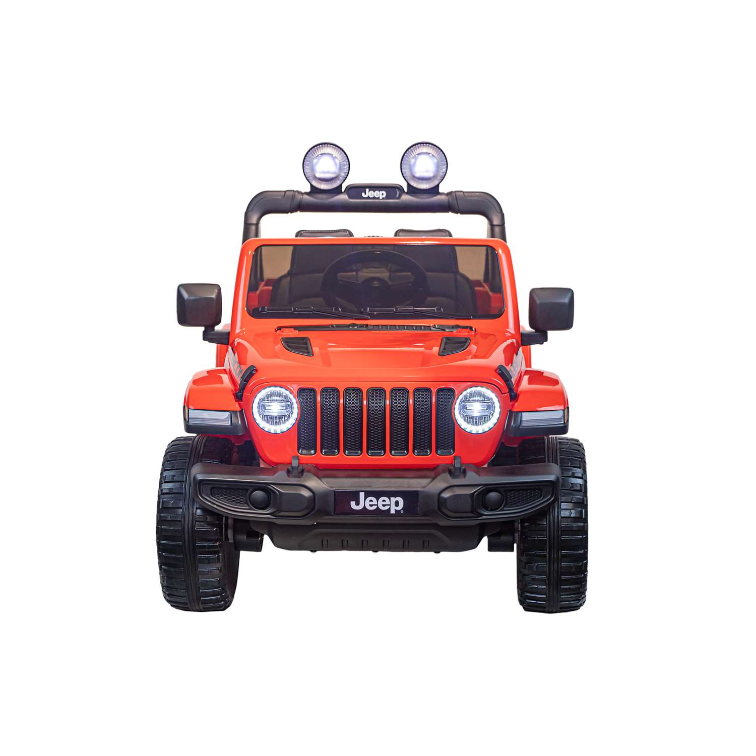 Электромобиль TOYLAND Джип Jeep Rubicon 4x4 красный - фото 2