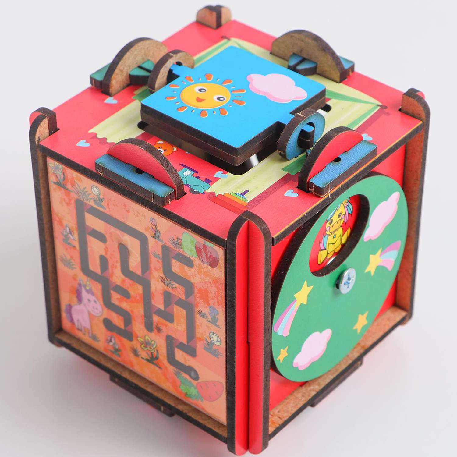 Развивающая игрушка Большой Слон для детей «Бизи Куб» мини - фото 2