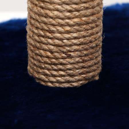 Когтеточка Пижон малая Столбик 30 х 30 х 40 см синяя