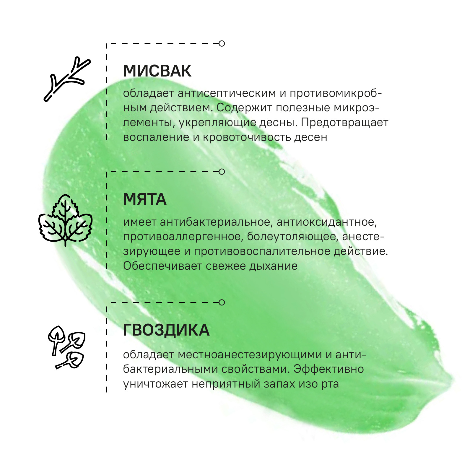 Зубная паста-гель Himalaya для ухода за полость рта на основе трав Свежая мята 75 мл - фото 3