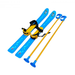 Лыжи детские Технок С палками и креплениями пластиковые