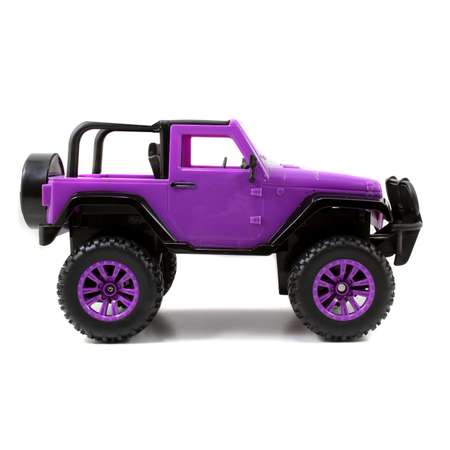 Машинка на радиоуправлении Jada масштаб 1:16 Girlmazing Jeep Фиолетовая