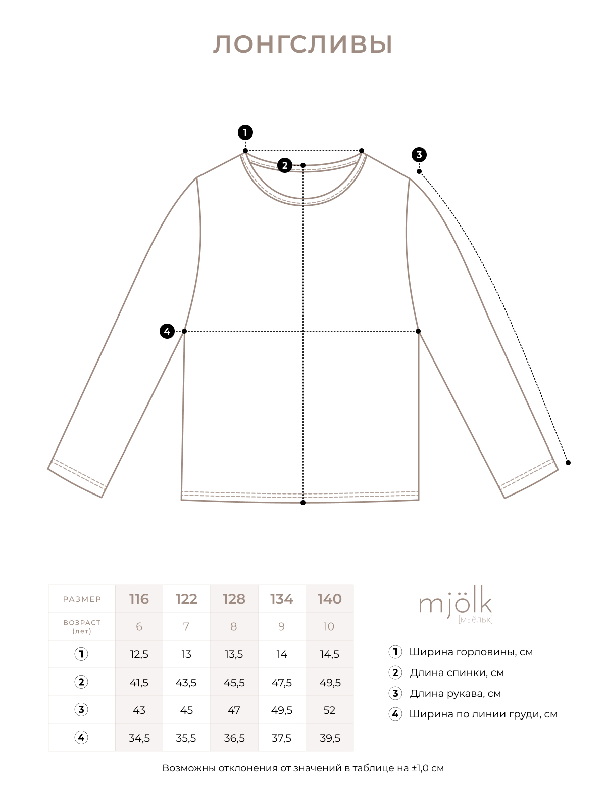 Лонгслив Mjolk 1511641 - фото 2