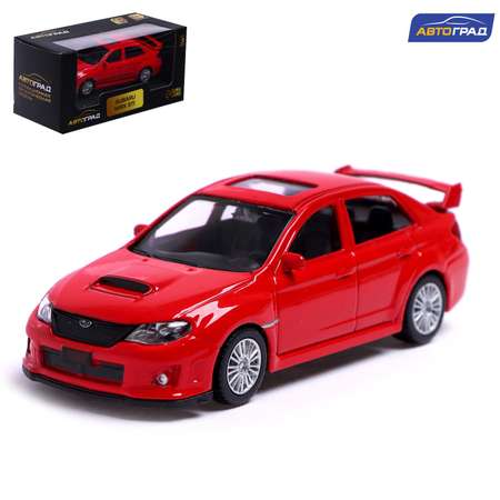 Машина Автоград металлическая SUBARU WRX STI 1:43 цвет красный