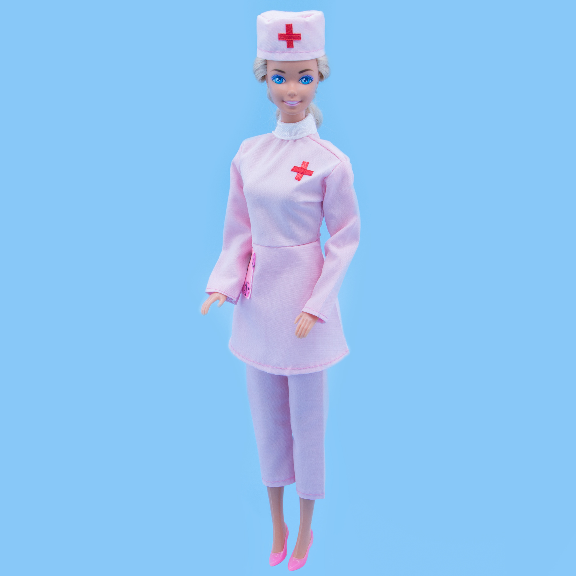 Костюм медсестры Модница для куклы 29 см 4747 розовый 4547розовый - фото 10