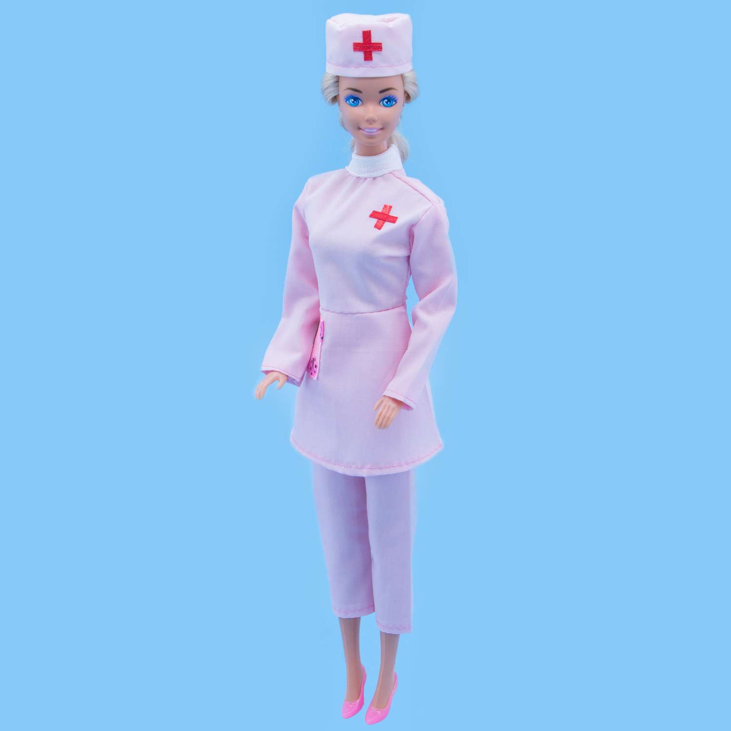 Костюм медсестры Модница для куклы 29 см 4747 розовый 4547розовый - фото 10