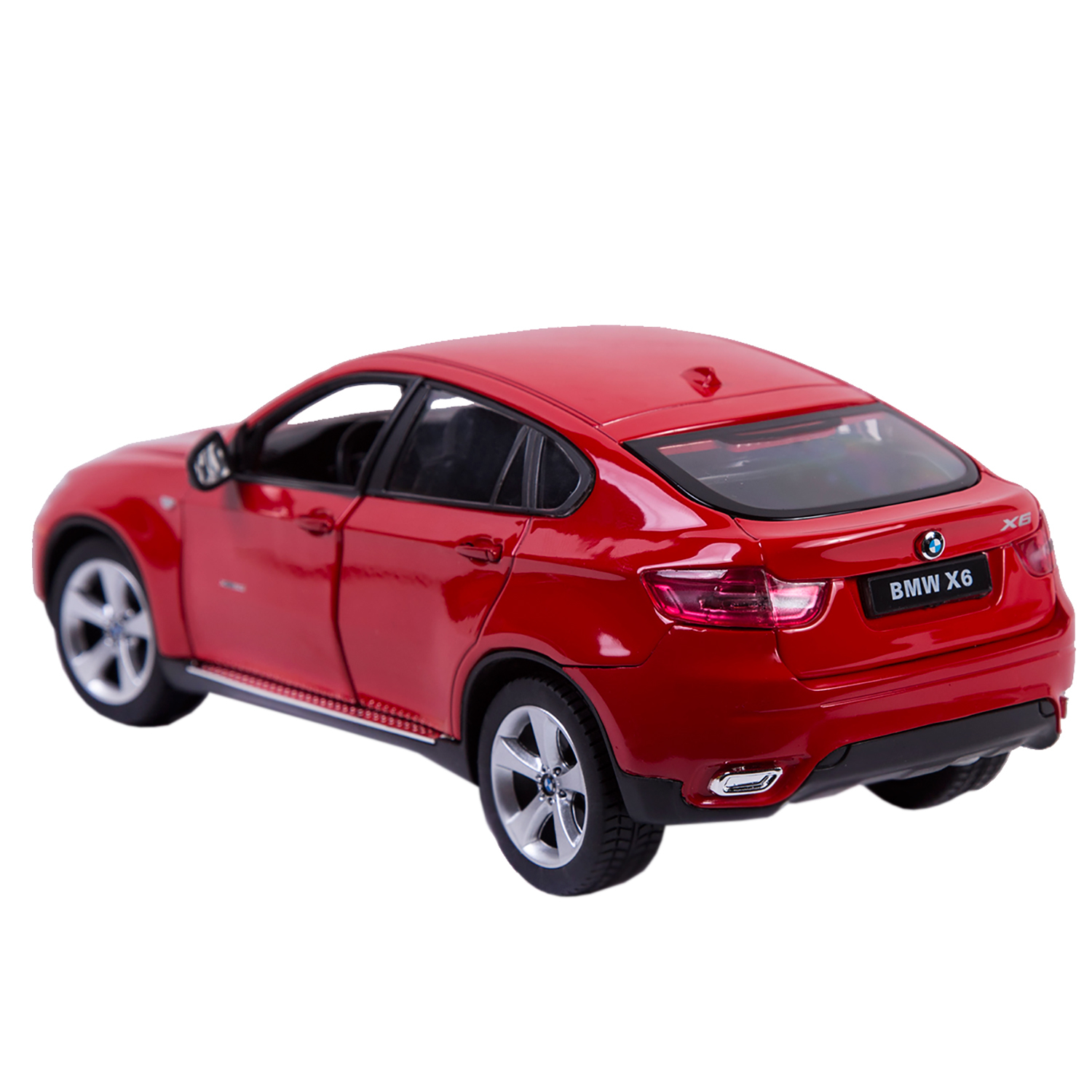 Автомобиль Rastar BMW X6 1:24 без механизмов красный 41500 - фото 5