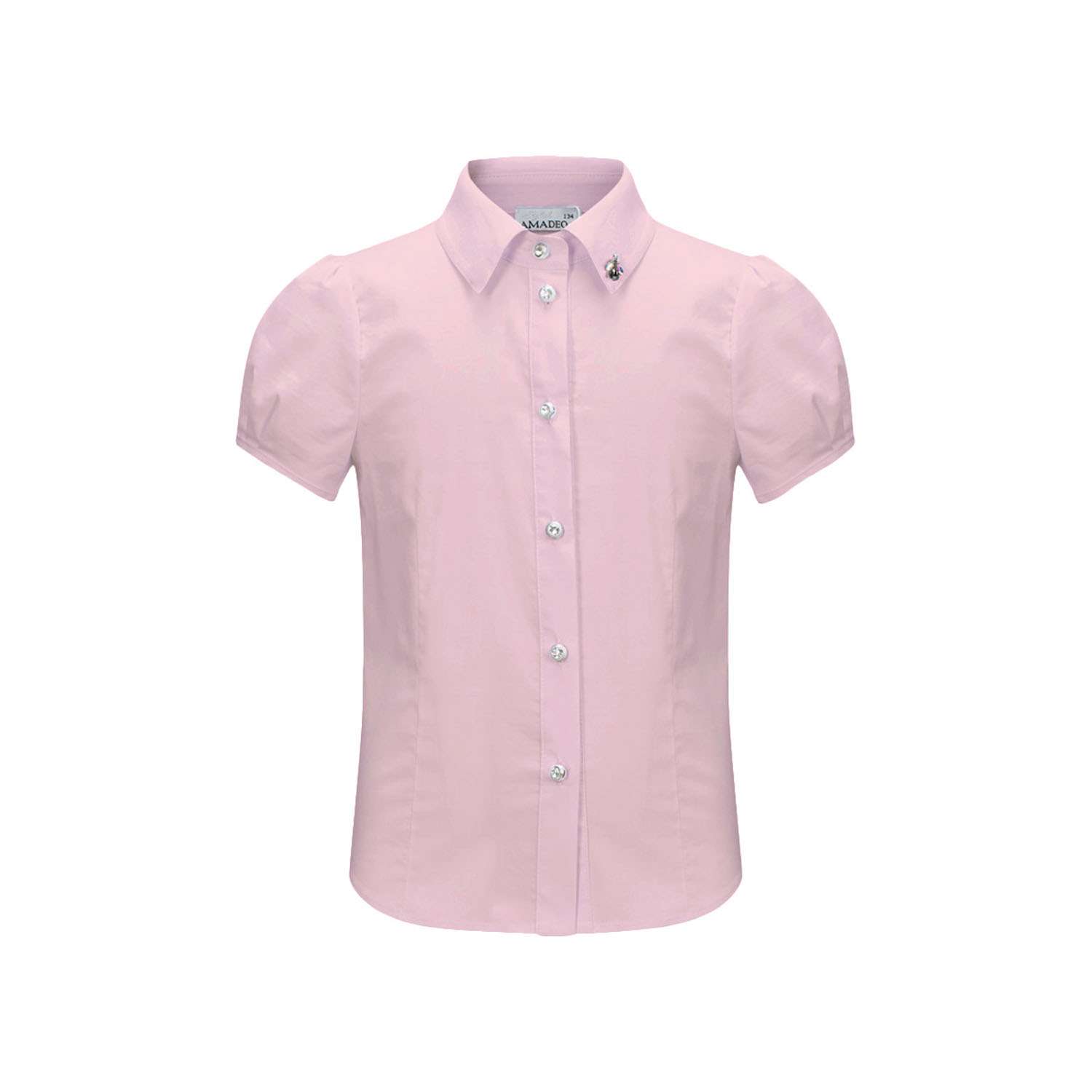 Рубашка Stylish AMADEO AB-101-розовый - фото 1