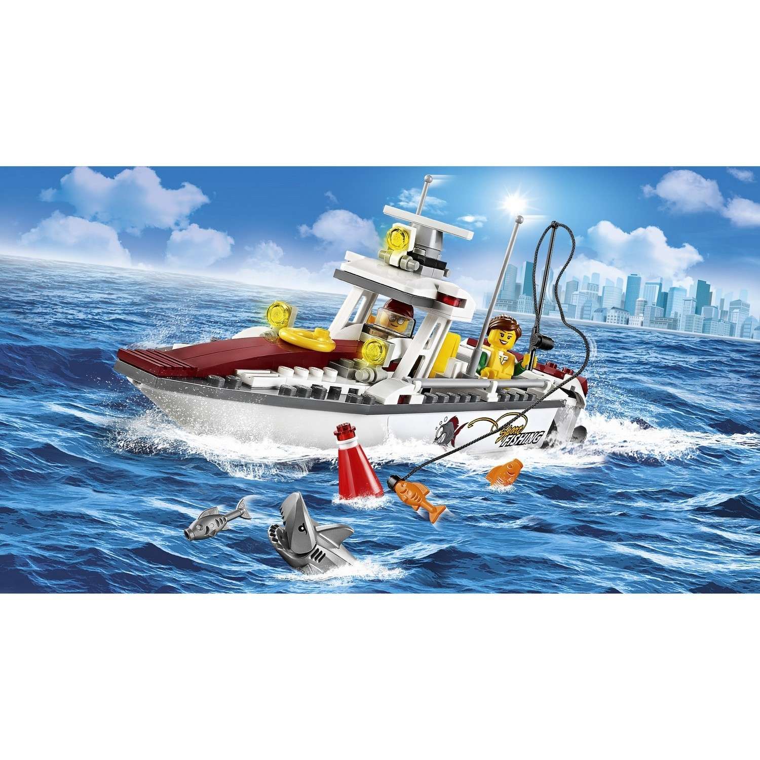 Конструктор LEGO City Great Vehicles Рыболовный катер (60147) - фото 4