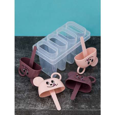Формочки для мороженого iLikeGift Mouse pink