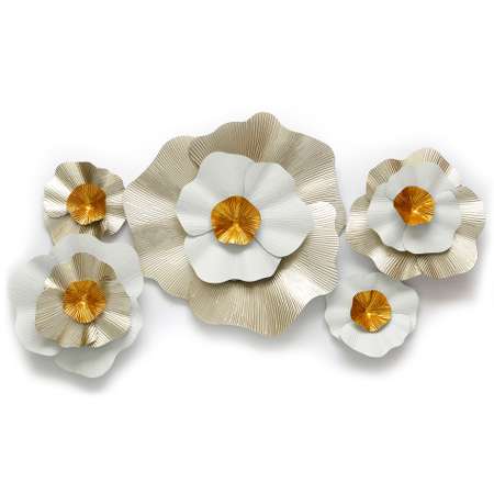 Панно из металла A+T Decor Light flowers 85/5х6/5х62 см