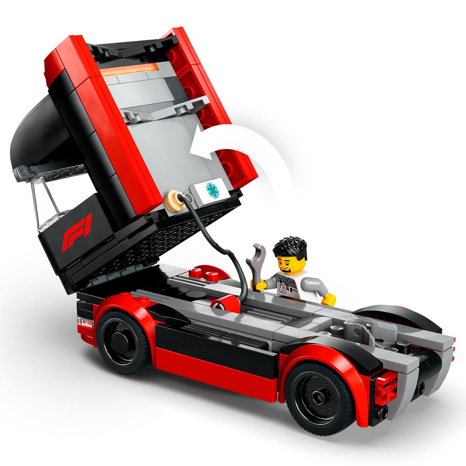 Конструктор детский LEGO City Автовоз F1 с машинами RB20 и AMR24 - фото 8