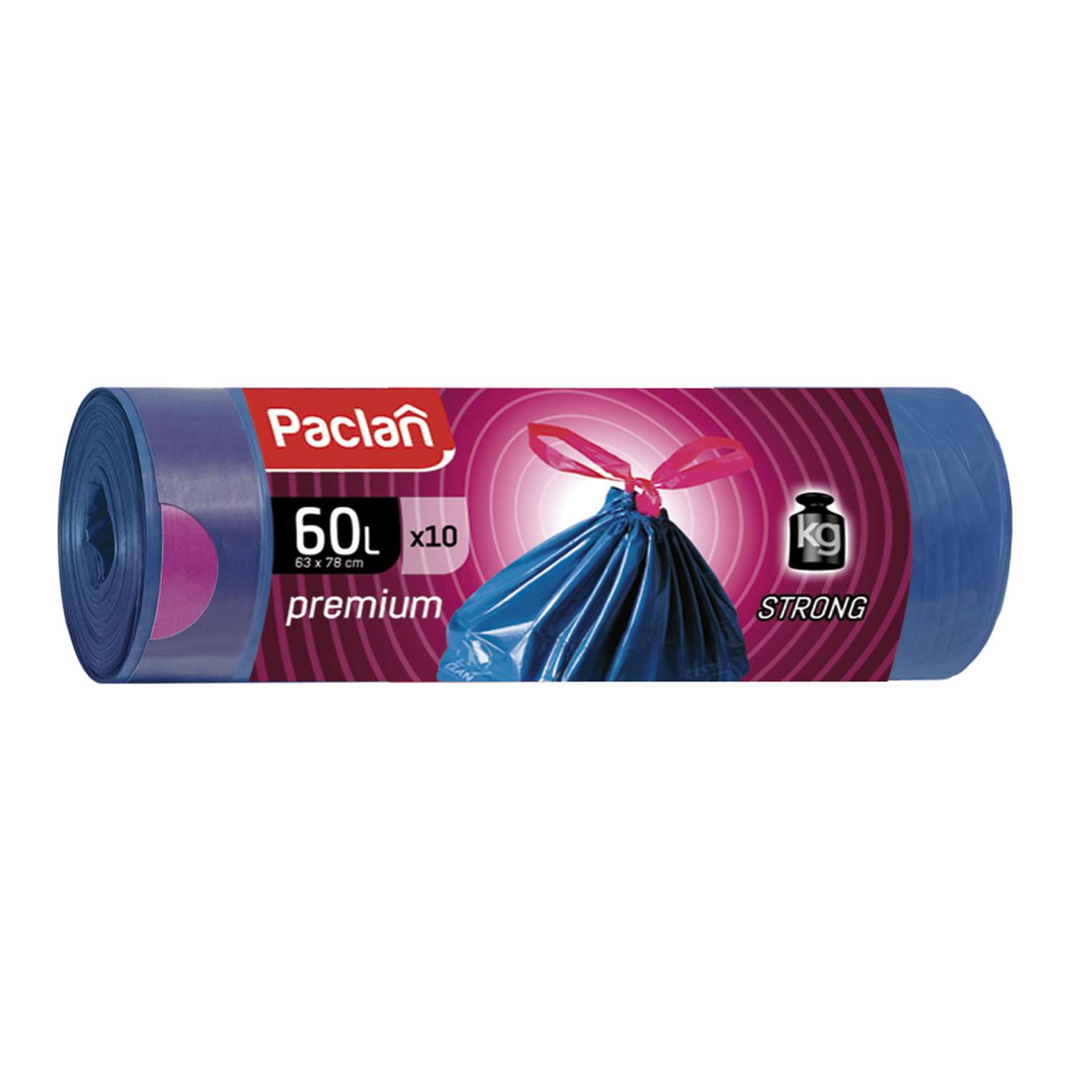 Мешки для мусора Paclan Premium с тесьмой 60л 10шт - фото 1