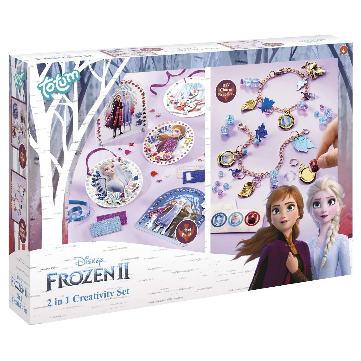 Набор для творчества TOTUM Frozen 2 2в1 Браслеты и 3D картины 681194 - фото 1