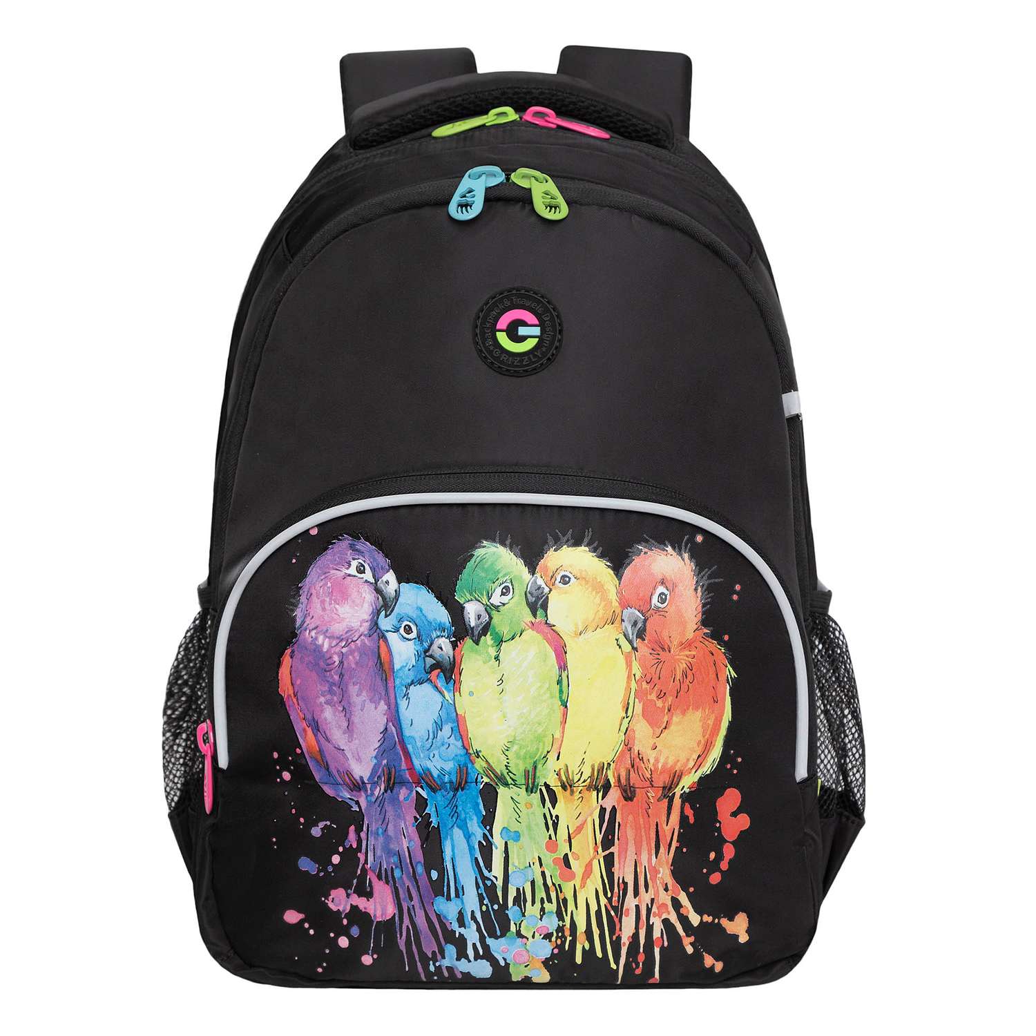 Рюкзак школьный Grizzly Черный RG-360-6/1 - фото 2
