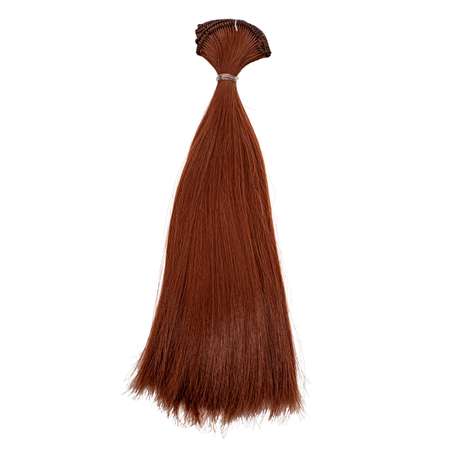 Трессы - волосы для кукол Совушка прямые Элит № 27 100 см 27 см
