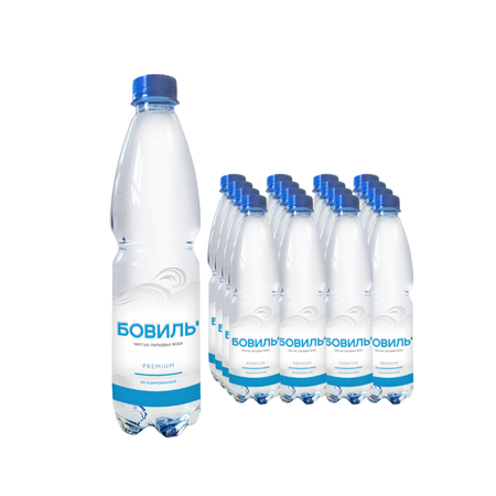 Питьевая вода БОВИЛЬ ' премиум негазированная 0.5 л 12 шт в упаковке