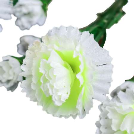 Цветы искусственные Гвоздика кустовая 60см Белый 296369