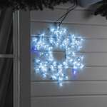 Светодиодная фигура Luazon «Снежинка» 55 см дюралайт 120 LED 220 В мерцание свечение белый/синий