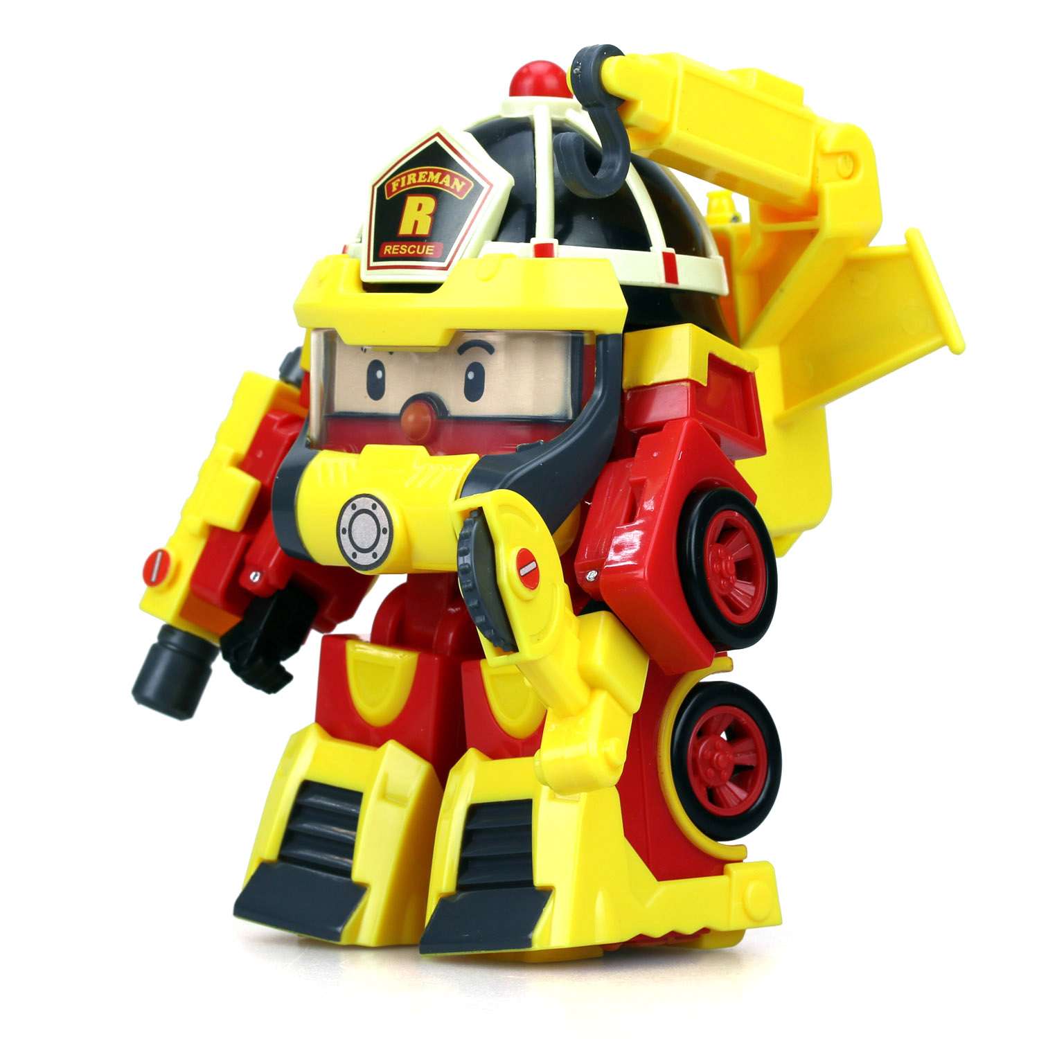 Игрушка POLI Рой трансформер 10 см + костюм супер пожарного - фото 2
