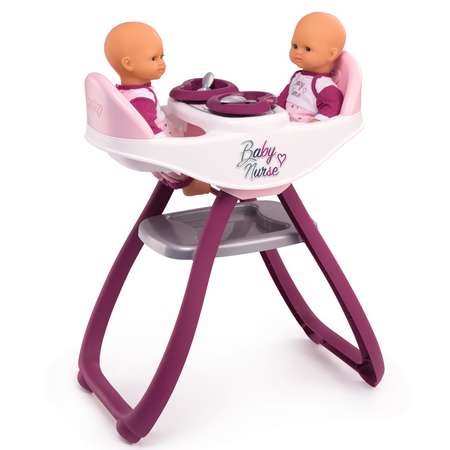 Стульчик для кормления Smoby Baby Nurse двойняшек 220344