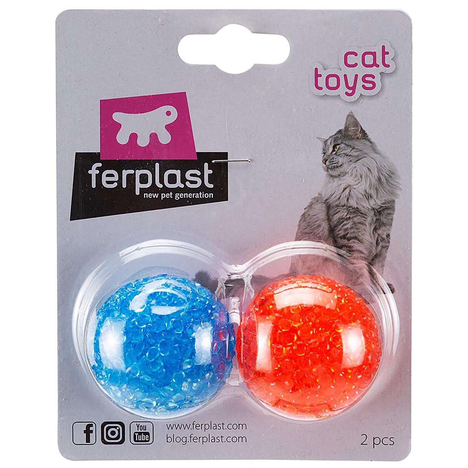 Шарик для кошек Ferplast LAM5200 2шт в ассортименте 85200799 - фото 2