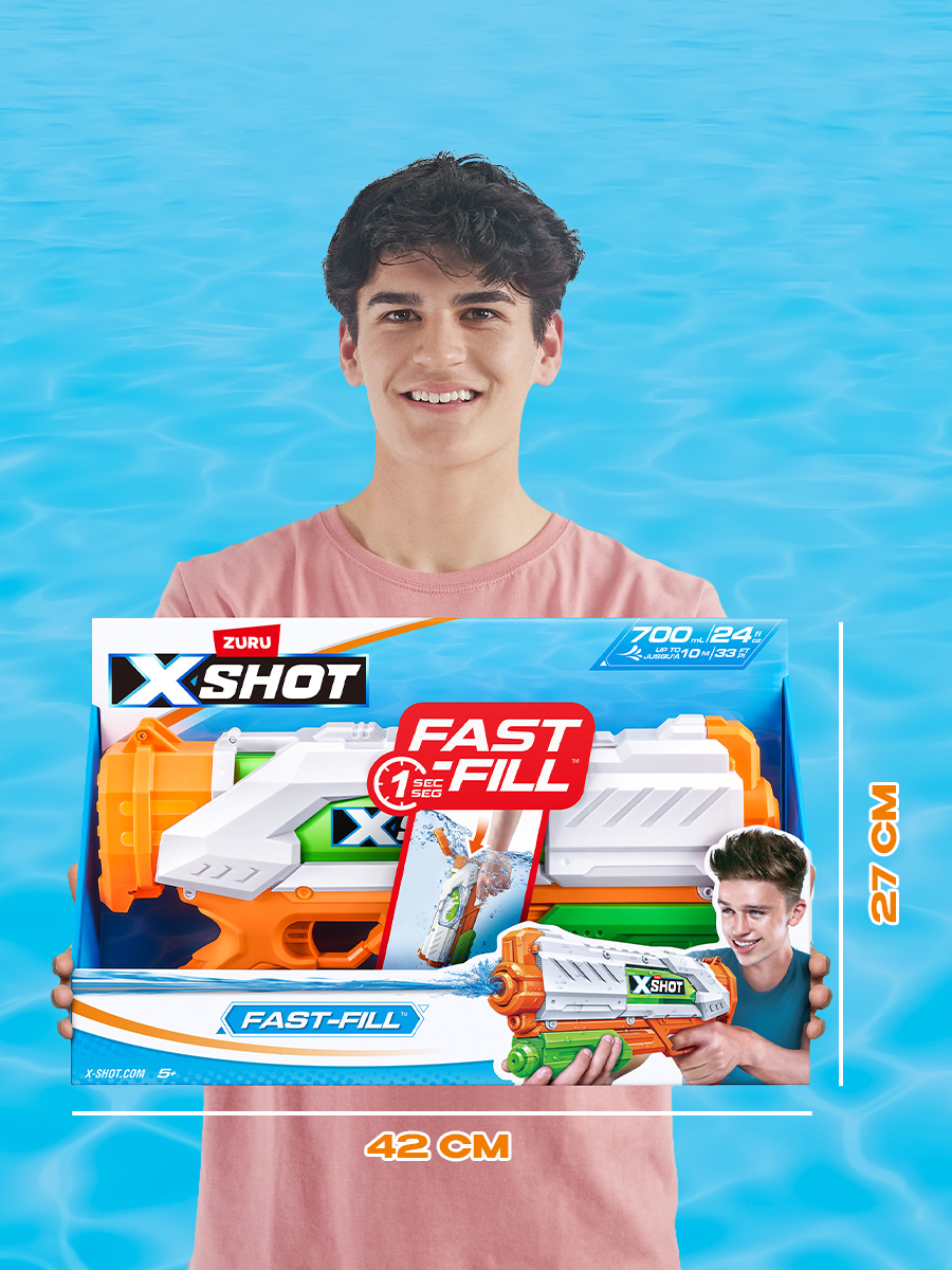 Бластер водный X-Shot Water Фаст фил средний 56138 X-SHOT