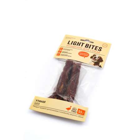 Лакомства для собак Light Bites 55г Утиное шея LB001 LIGHT BITES