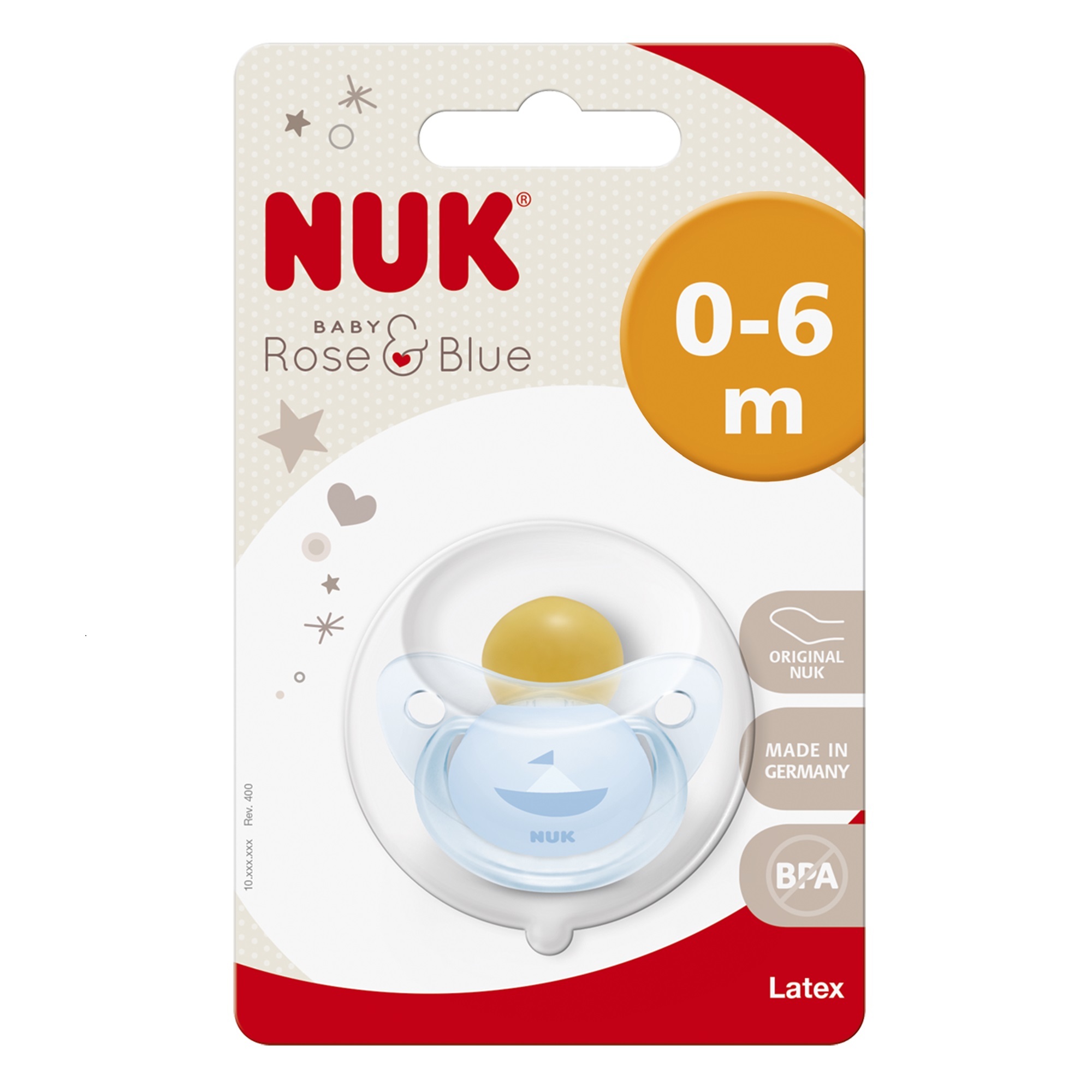 Пустышка Nuk Baby с 0месяцев Blue в ассортименте 10725202 - фото 4