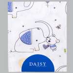 Простыня на резинке Daisy 60х120 см поплин Слон и Мишка гол.