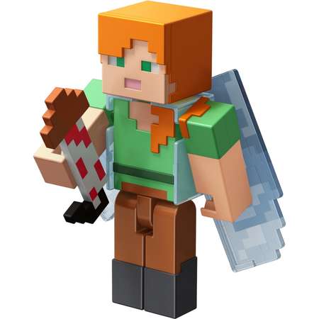Фигурка Minecraft Алекс с элитрами с аксессуарами GCC26