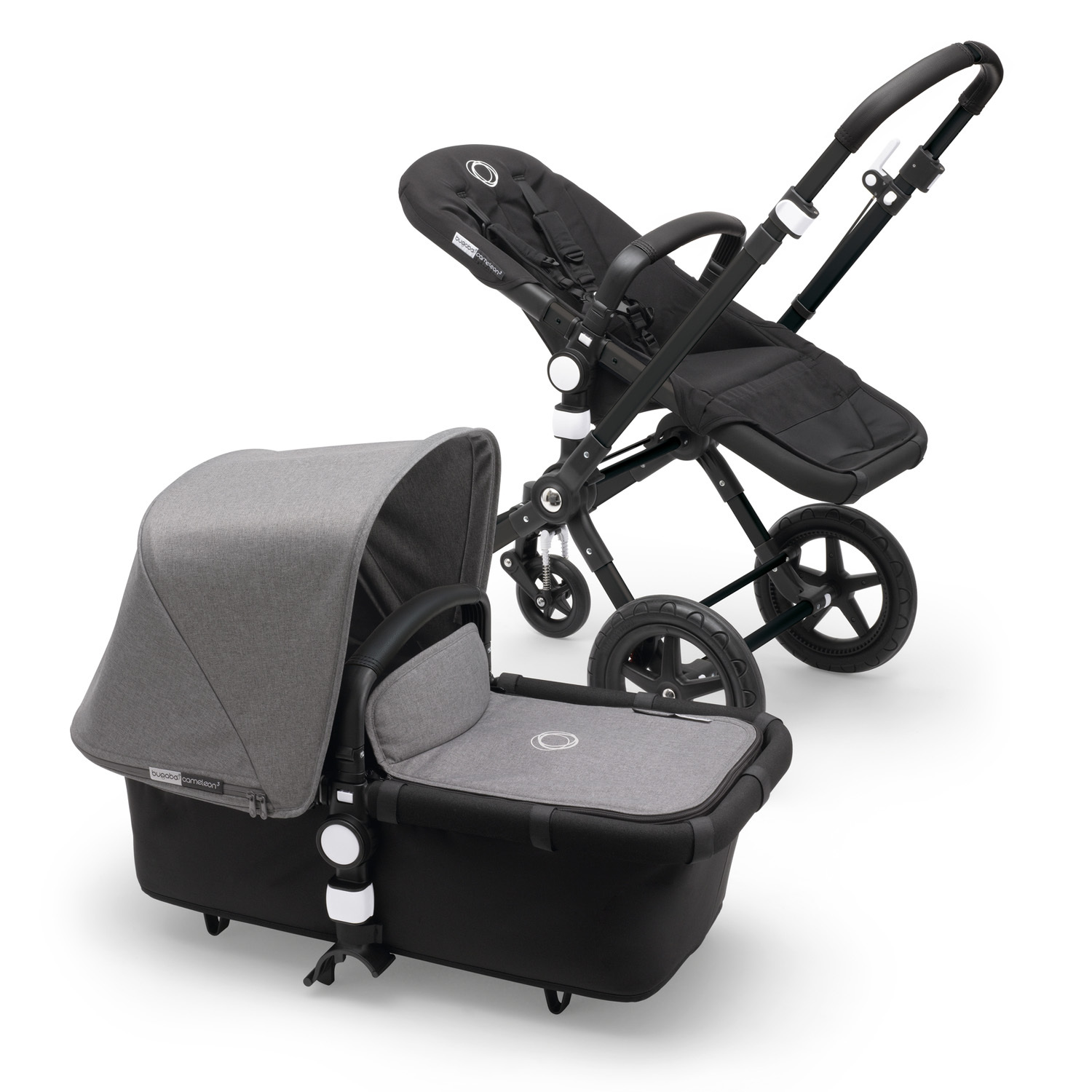 Коляска 2 в 1 Bugaboo Cameleon 3 base (без текстиля) Black/Black - фото 3