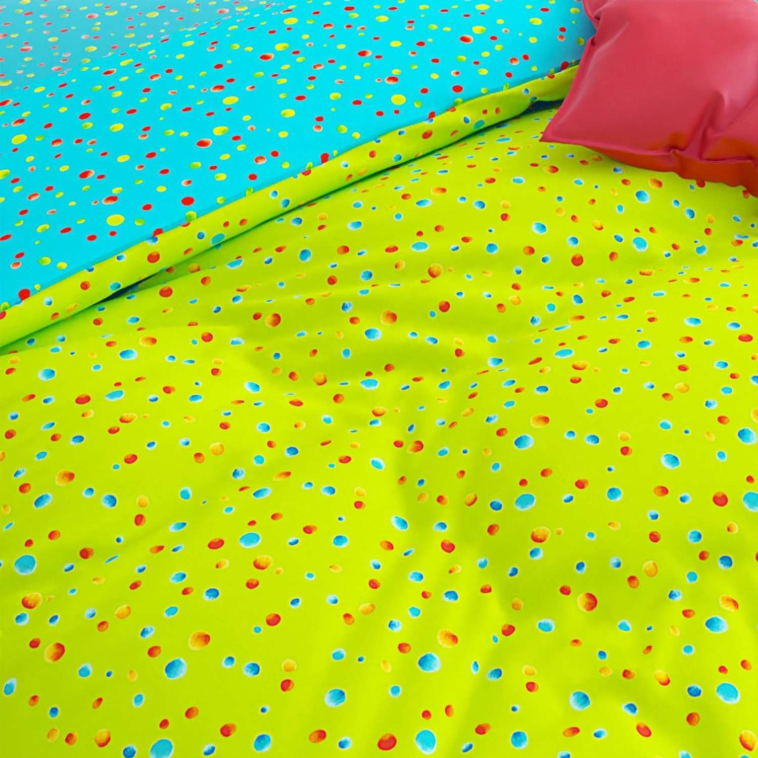 Комплект постельного белья Anna Maria Сказка Акварель на голубом полутороспальный - фото 2