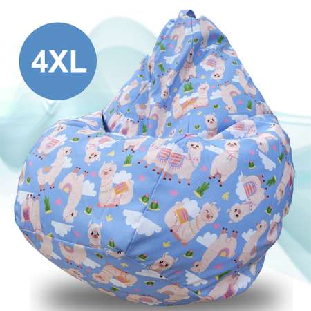 Кресло-мешок F78 комфорт Альпаки 4XL Oxford голубой
