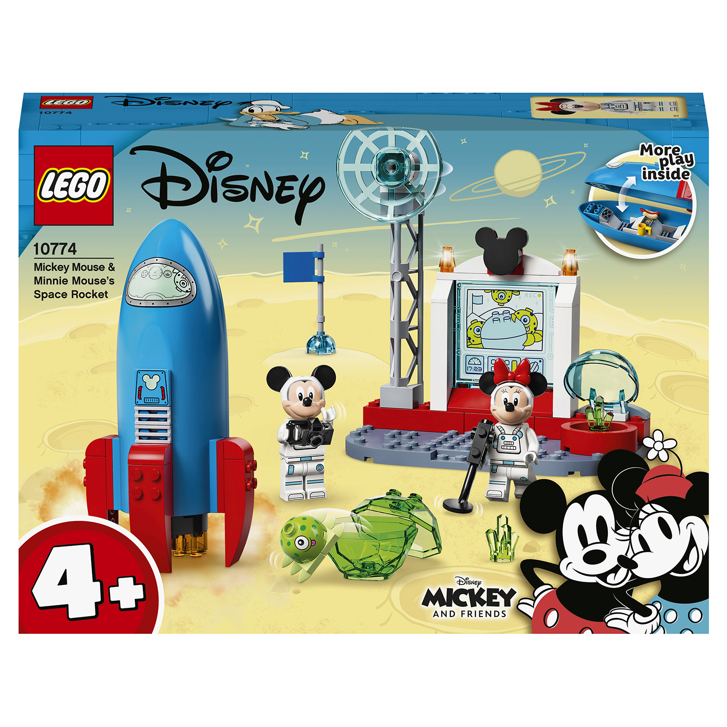 Конструктор LEGO Mickey and Friends Космическая ракета Микки Минни блочный - фото 2