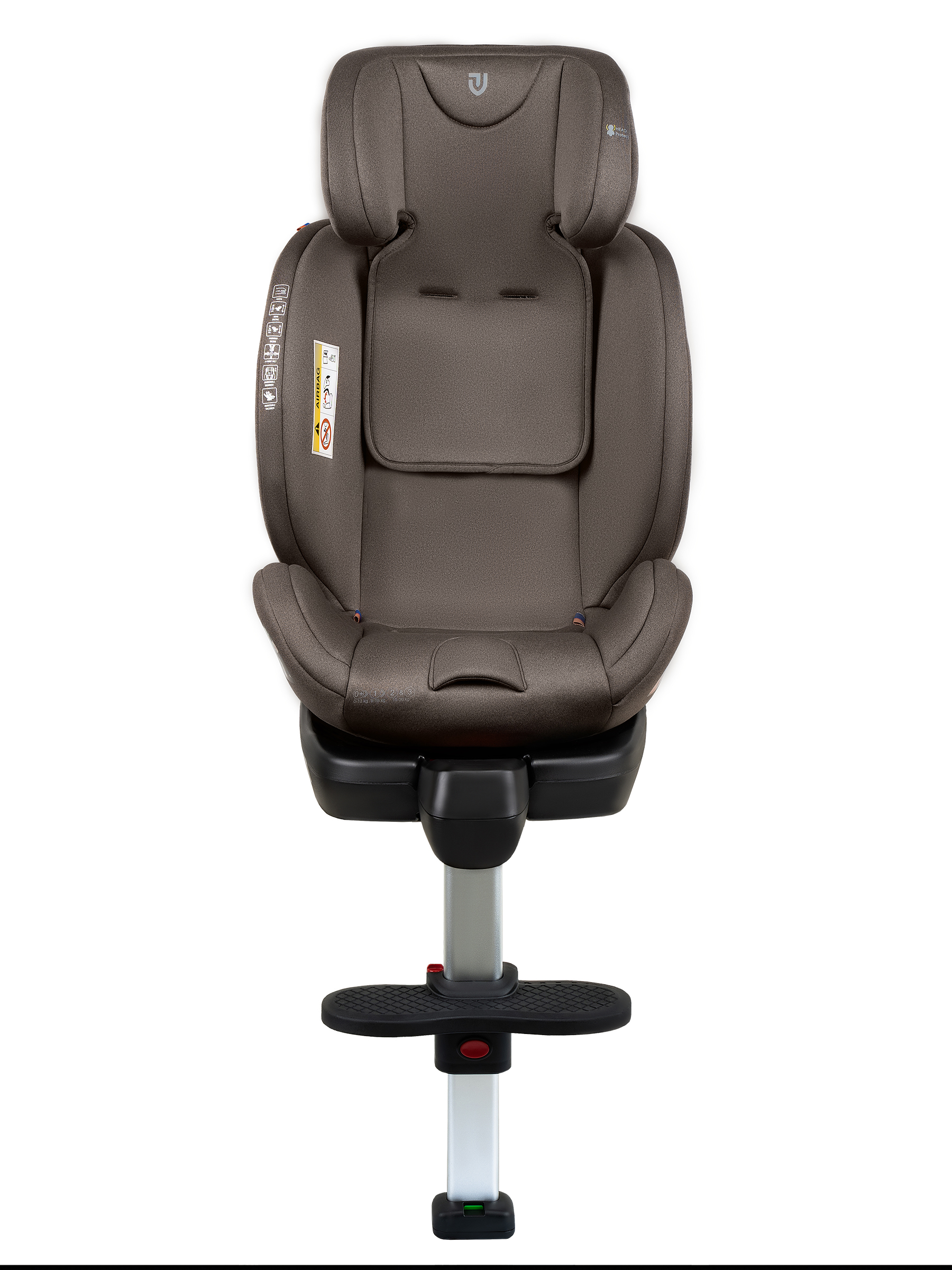 Автокресло детское JOVOLA Jet Isofix 0-36 кг группа 0+1+2+3 с упором в пол бежевый-коричневый - фото 10