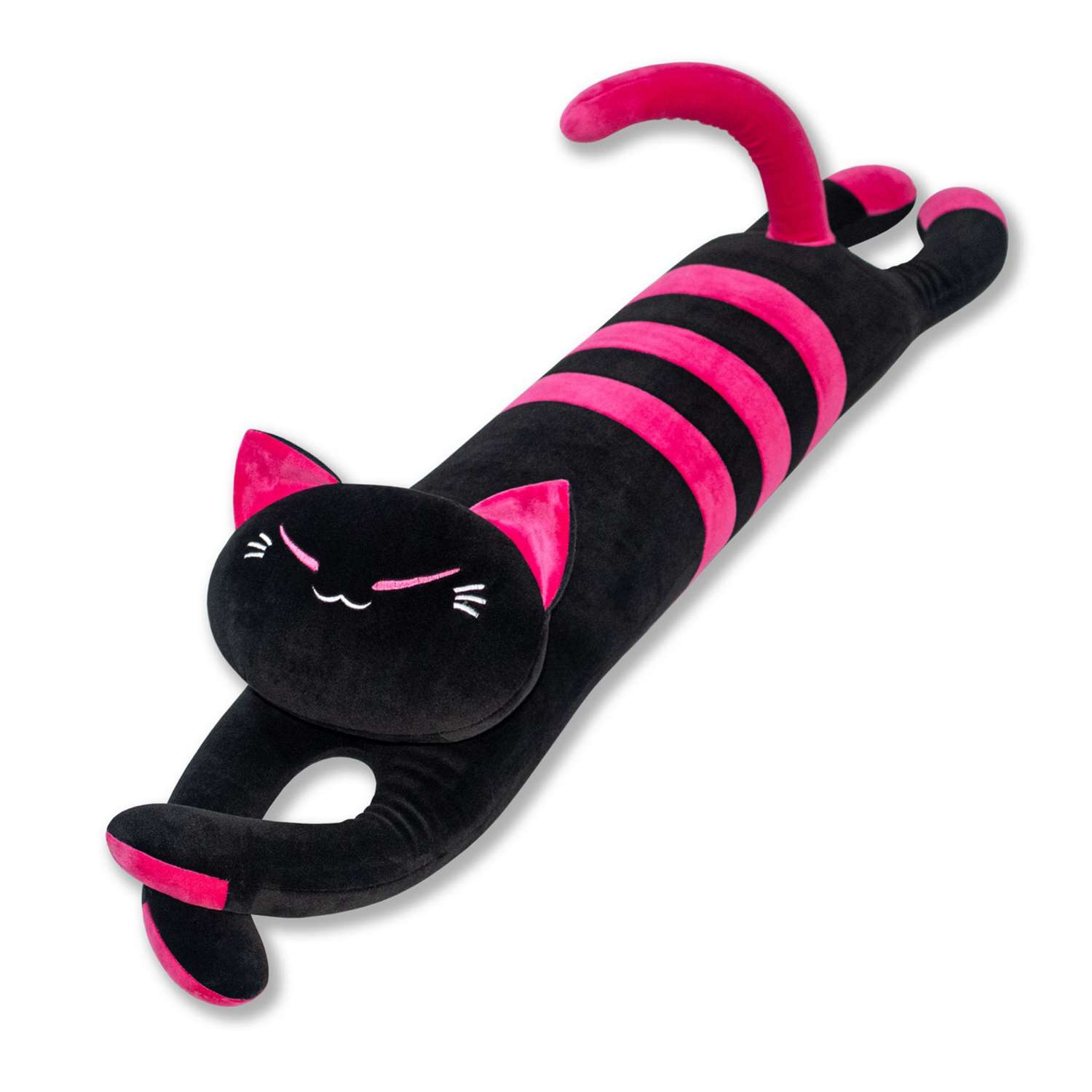 Игрушка антистресс Штучки к которым тянутся ручки Черный кот Розовый 20аси52ив-2 - фото 1