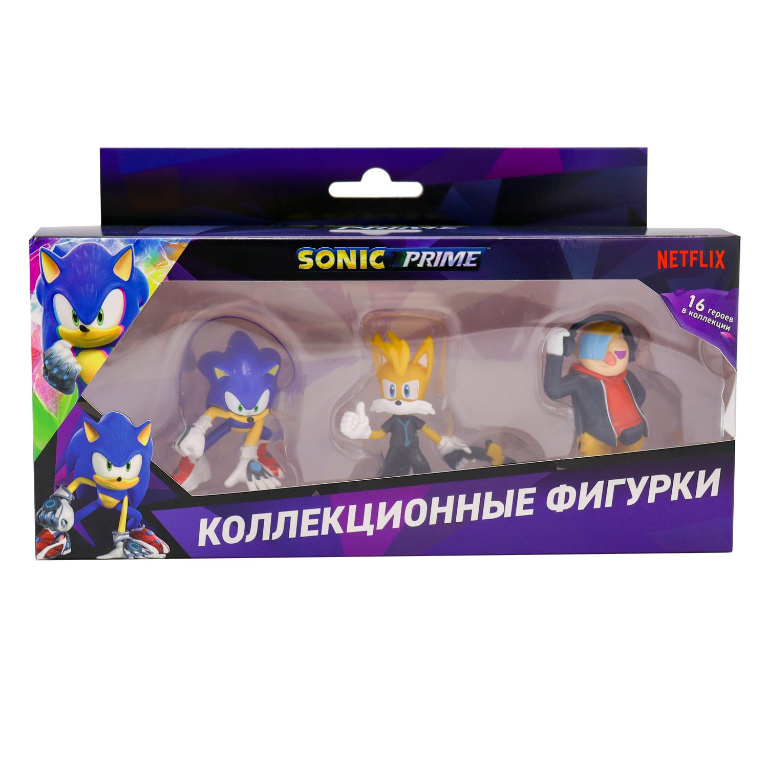 Набор игровой PMI Sonic Prime фигурки 3 шт SON2021-B - фото 4