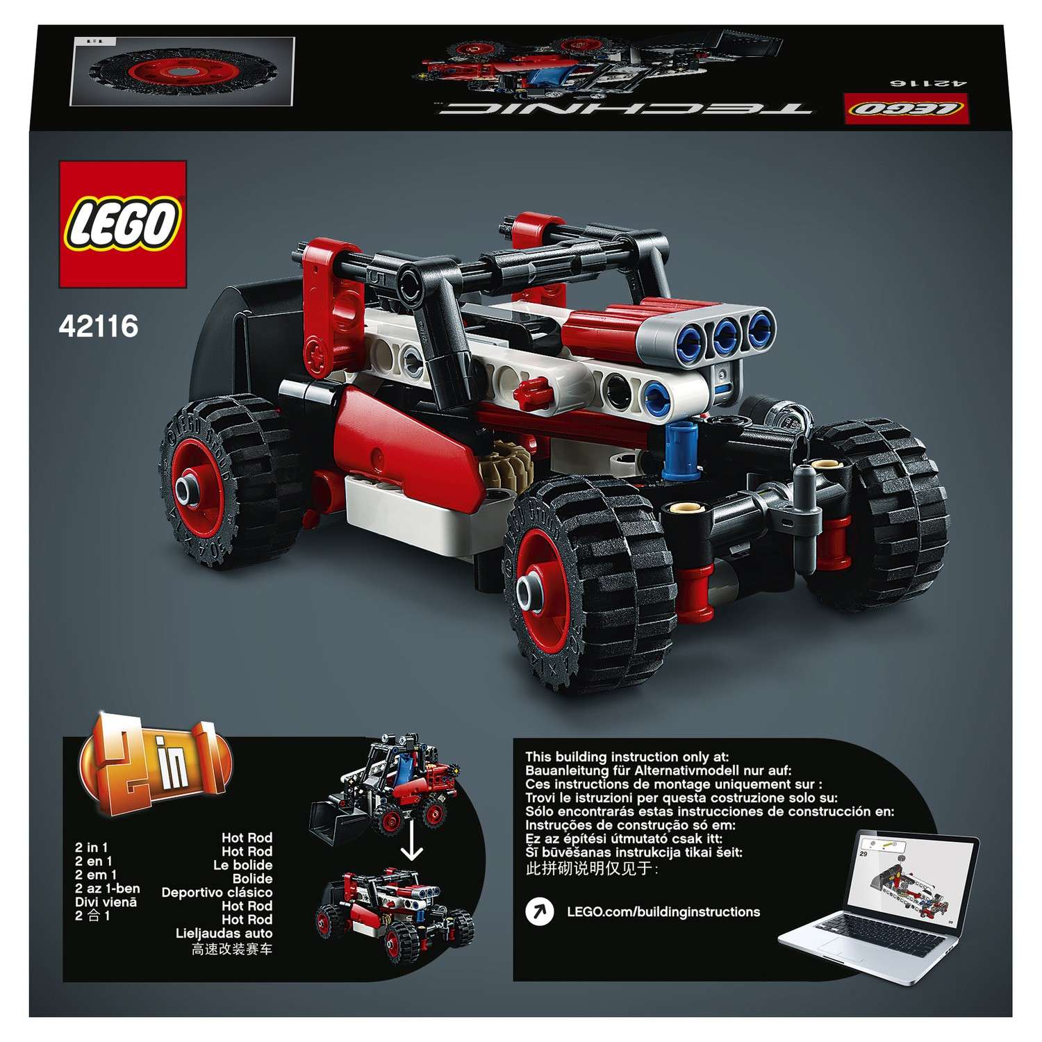 Конструктор LEGO Technic Фронтальный погрузчик 42116 - фото 3