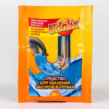 Чистящее средство Udalix для удаления засоров в трубах 70 г