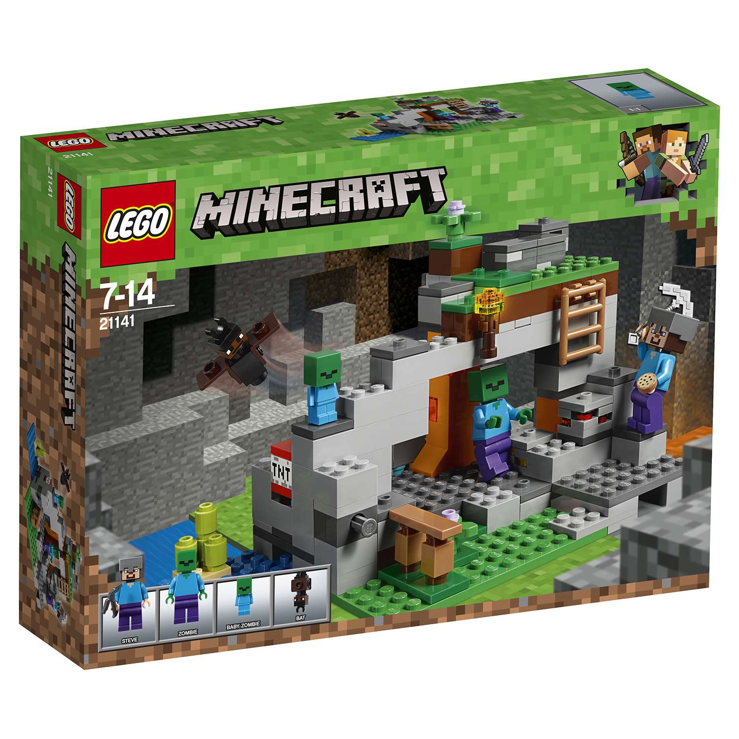 Конструктор LEGO Minecraft Пещера зомби 21141 - фото 2