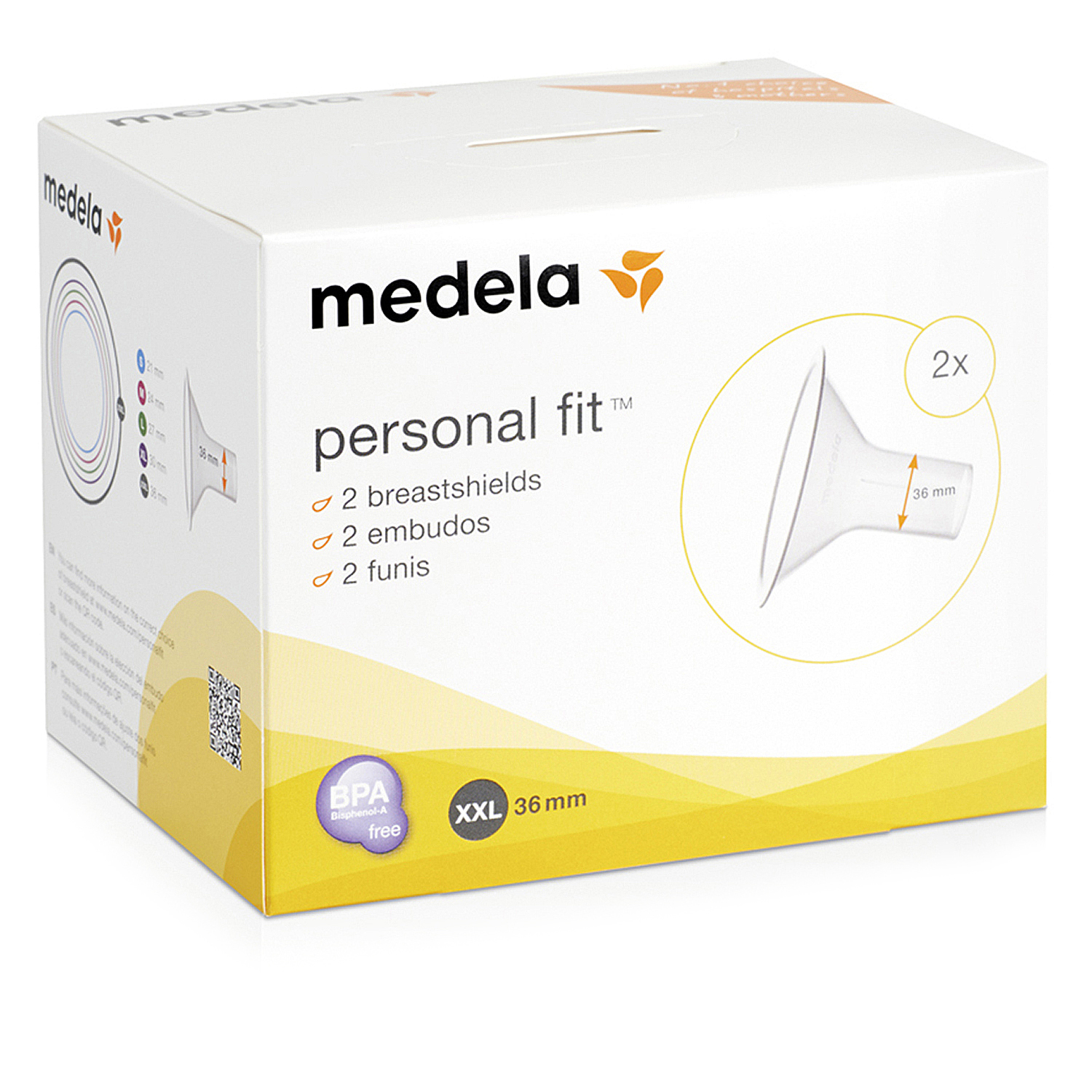 Воронка для молокоотсоса Medela Personal Fit XXL 2шт 008.0341. - фото 2